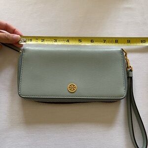 Tory Burch Green Wristlet Wallet